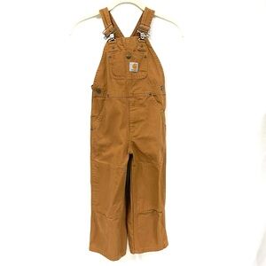 CARHARTT DUCK WASHED BIB OVERALLS YOUTH SIZE 4